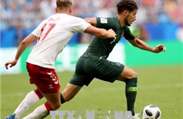 WORLD CUP 2018: Đan Mạch chia điểm với Australia
